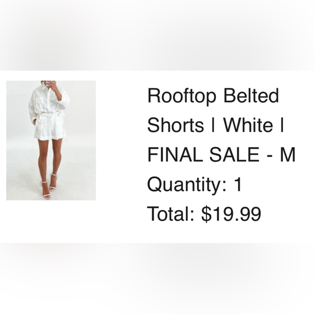 Talulah Rooftop belted shorts